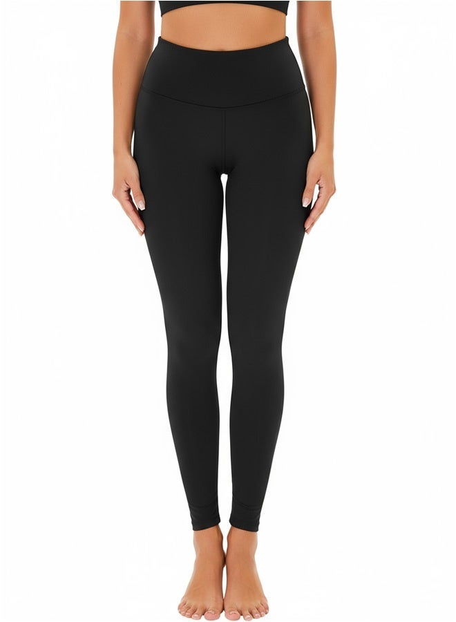 Women's high-waisted full-length sports pants, unique texture, plus size available. Thickened sharkskin leggings, suitable for autumn and winter wear, fleece lining, slimming Barbie style, cropped yoga pants. - Image 2