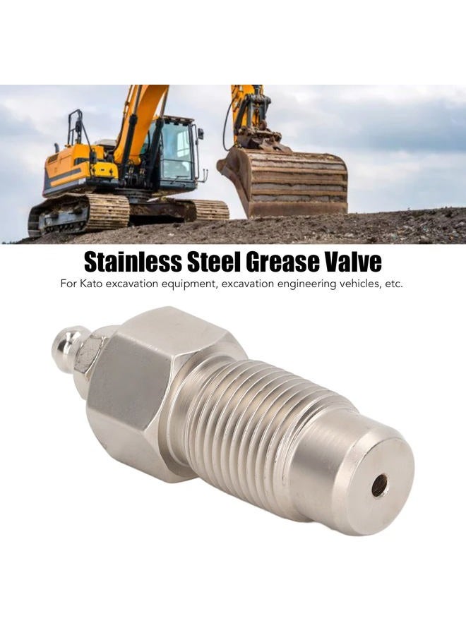 Hilitand Excavator Grease Valve, Stainless Steel Track Adjuster Grease Valve - Image 4