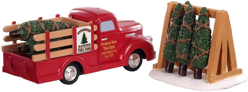 Lemax - Tree Delivery 93423 Transport of Christmas Trees - Christmas Village Winter Village - Image 1