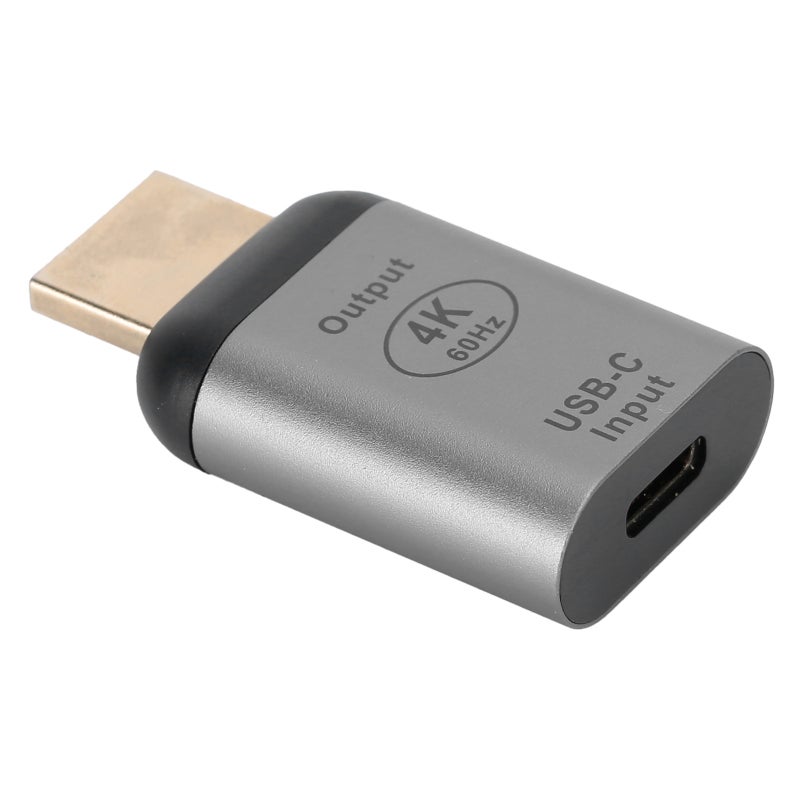 Type-C To HDMI Adapter - 4K 60Hz Aluminum Alloy Shell - Plug And Play HDMI 2.0 Adapter For Laptop Projector Home Theater - Image 1