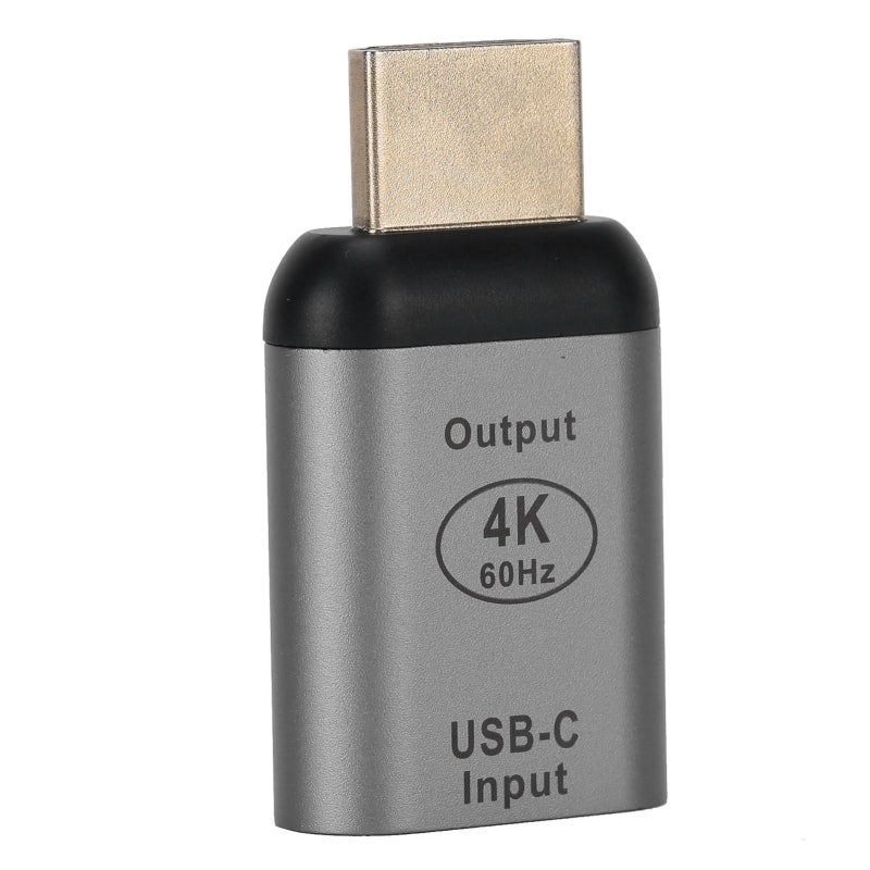 Type-C To HDMI Adapter - 4K 60Hz Aluminum Alloy Shell - Plug And Play HDMI 2.0 Adapter For Laptop Projector Home Theater - Image 4