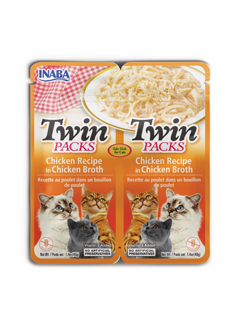 INABA Chicken Recipe In Chicken Broth Twin Pack 40G - Image 1
