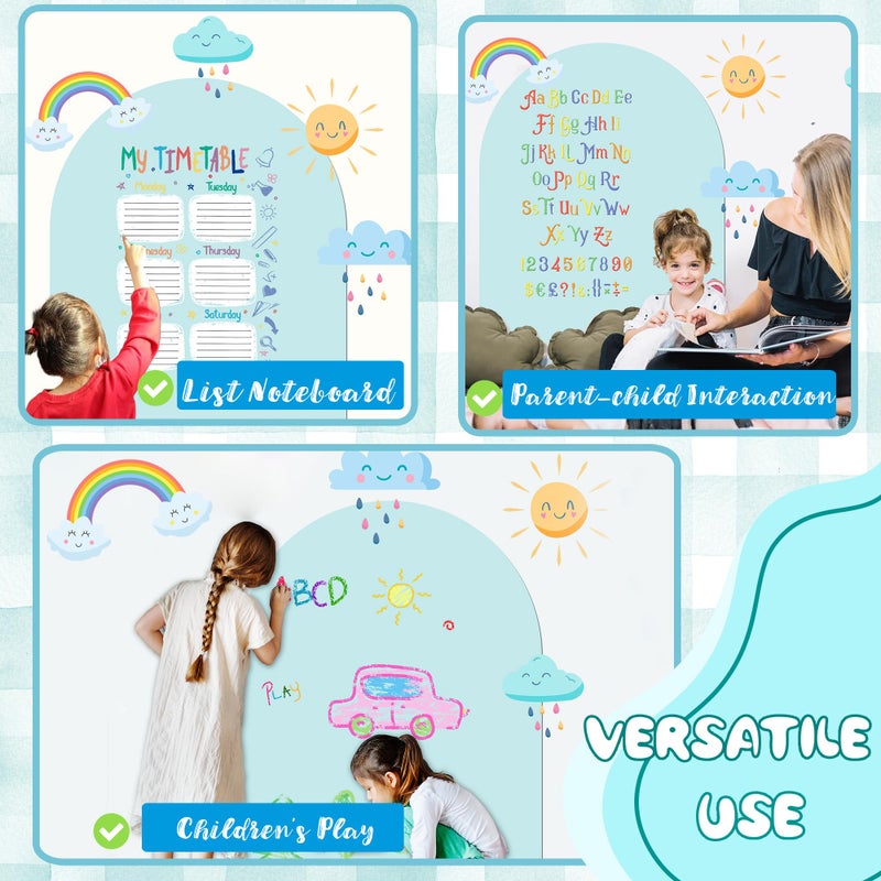 Easma Magnet Wall for Kids Magnetic Wall Decal Arch for Nursery Self Adhesive Magnetic Chalkboard Walls Sticker for Toddler Magnets Contact Paper Peel and Stick for Playroom Classroom Home Decor 31.5"x39.4" - Image 5