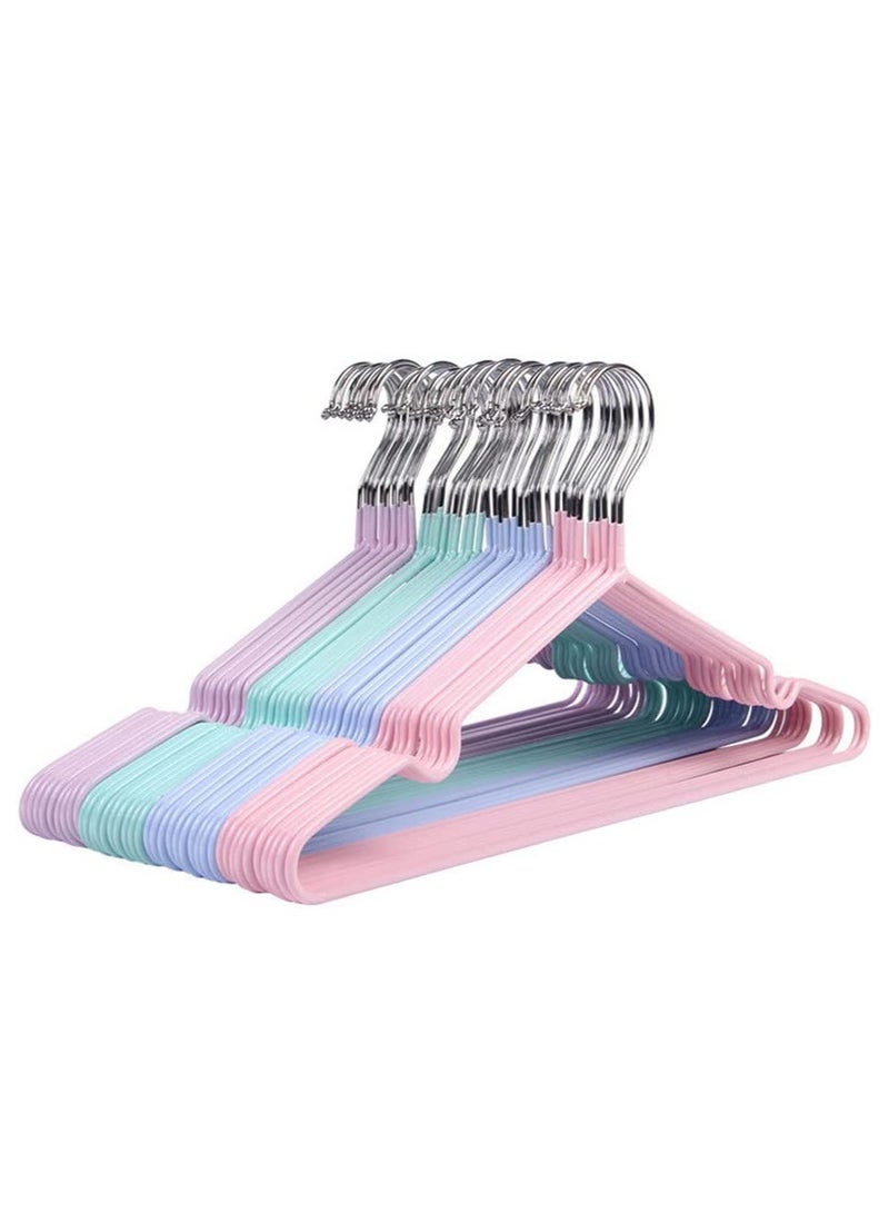 30pcs  Portable Home Clothes Hangers - Plastic Hangers Space Saving - Durable Coat Hanger with Shoulder Grooves  - Image 1