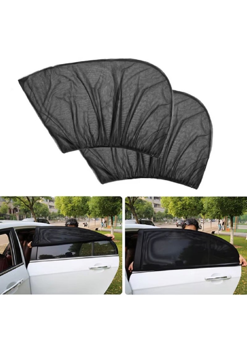 مظلة شمسية لنافذة السيارة الجانبية لحجب أشعة الشمس (عبوة من قطعتين) - Image 2