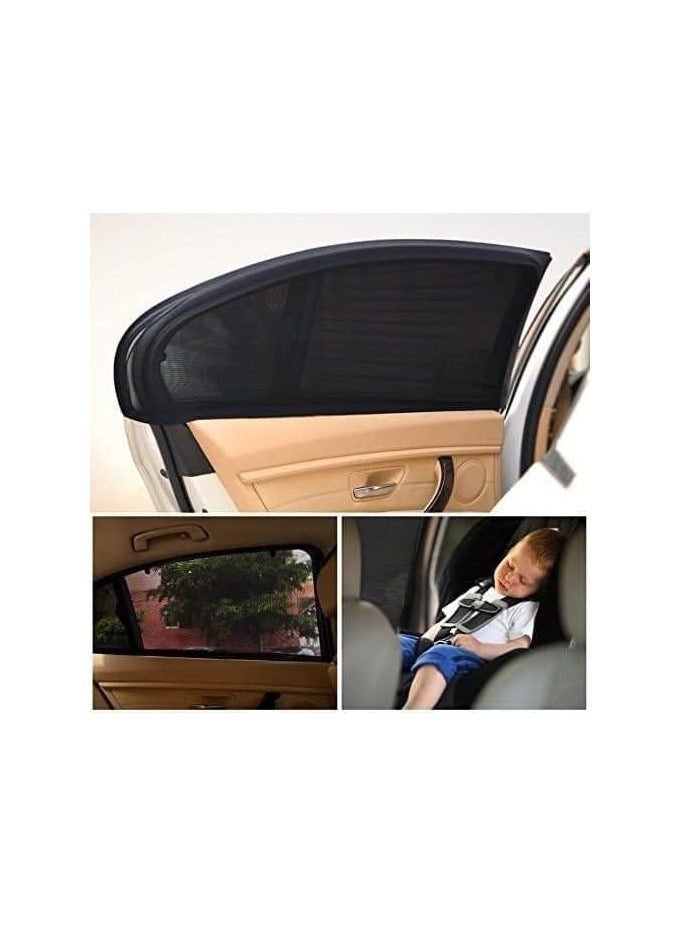 مظلة شمسية لنافذة السيارة الجانبية لحجب أشعة الشمس (عبوة من قطعتين) - Image 1