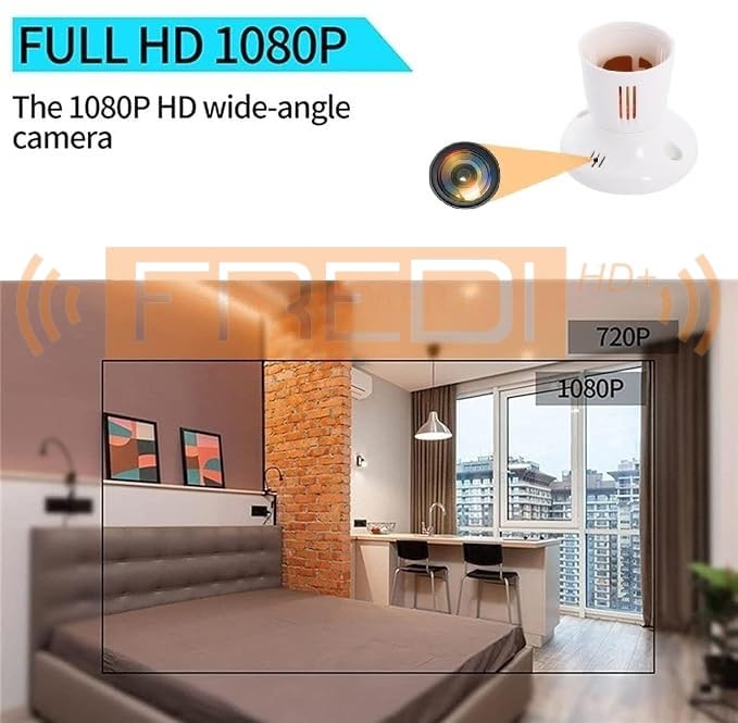 FREDI HD PLUS FREDI HD PLUS WiFi Holder Camera 1080p Hd Clarity Watch Live View Recording Hidden Camera Supported 32GB Sd Card Secret Nanny Cam Indoor Security Camera iWFCam APP  - Image 5