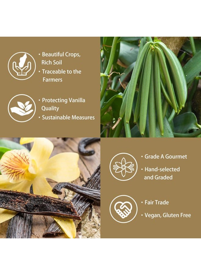 GRELIM Vanilla Bean Powder, 100% Pure Ground Madagascar Vanilla Powder Gluten-Free No Fillers or Additives Great for Baking, Coffee, Smoothies 2.11 Oz (60 g) - Image 4