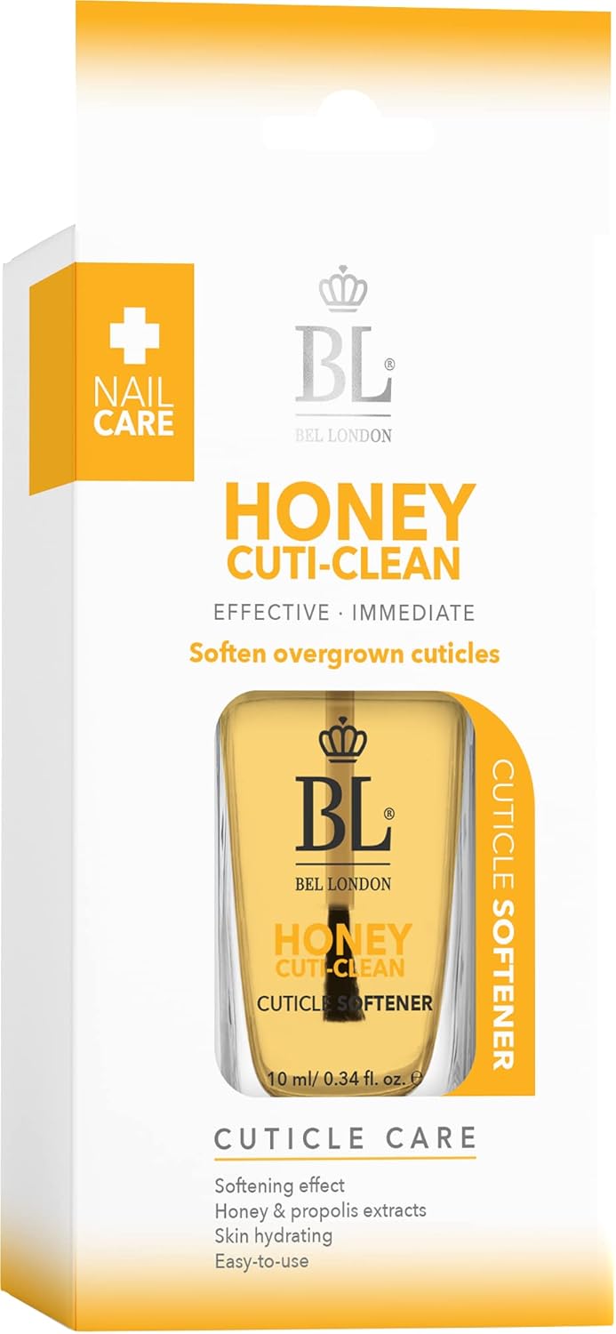 BL Honey CutiClean Cuticle Softener with Honey and Propolis Extract for Nail Oil Cuticle Cream with Antioxidant Effect Hydrating Relief for Irritated Cuticles NonGreasy