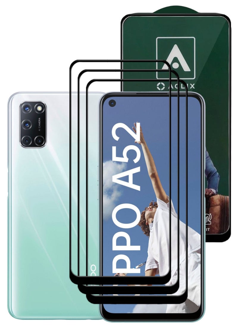 أكاليكس 3 قطع، حماية شاشة،  لهاتف اوبو  A52، جودة ممتازة. - Image 1