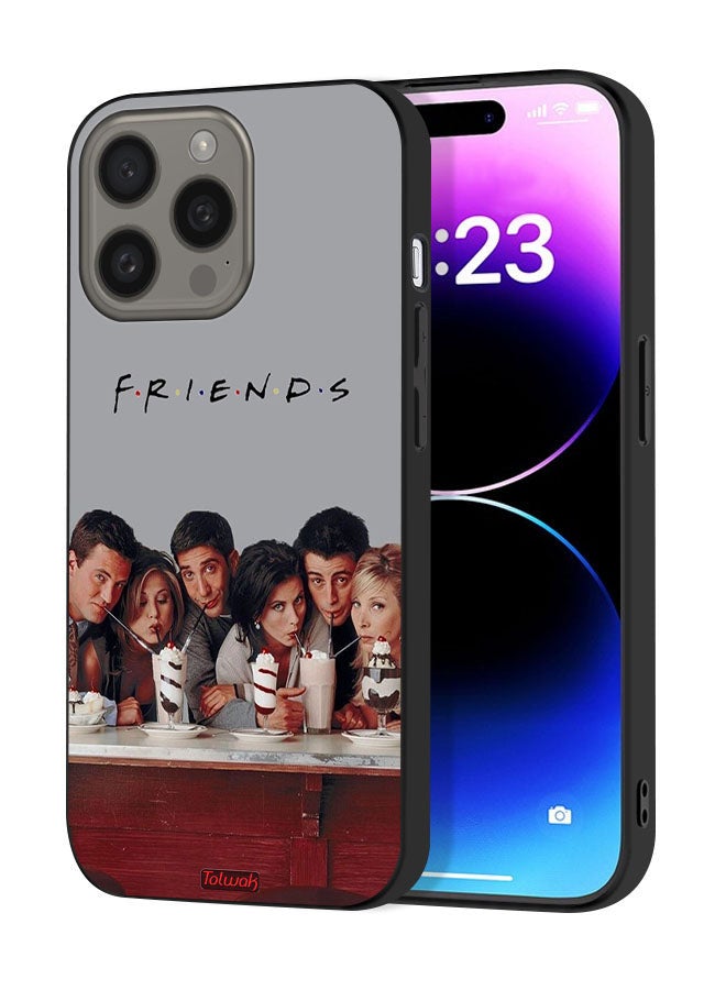 Tolwak Apple iPhone 15 Pro Protective Case Cover F R I E N D S - Image 1
