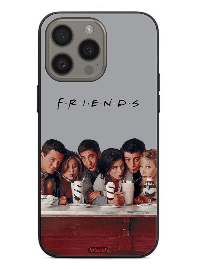Tolwak Apple iPhone 15 Pro Protective Case Cover F R I E N D S - Image 2