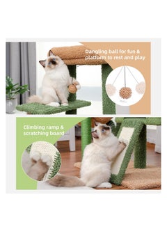 Alissa 104 cm Cactus Cat Tower with Sisal Covered Scratching Post and Cozy Condo for Indoor Cats Cat Climbing Stand with Plush Perch & Soft Hammock for Multi Level Cat Play House 41"  - Image 3