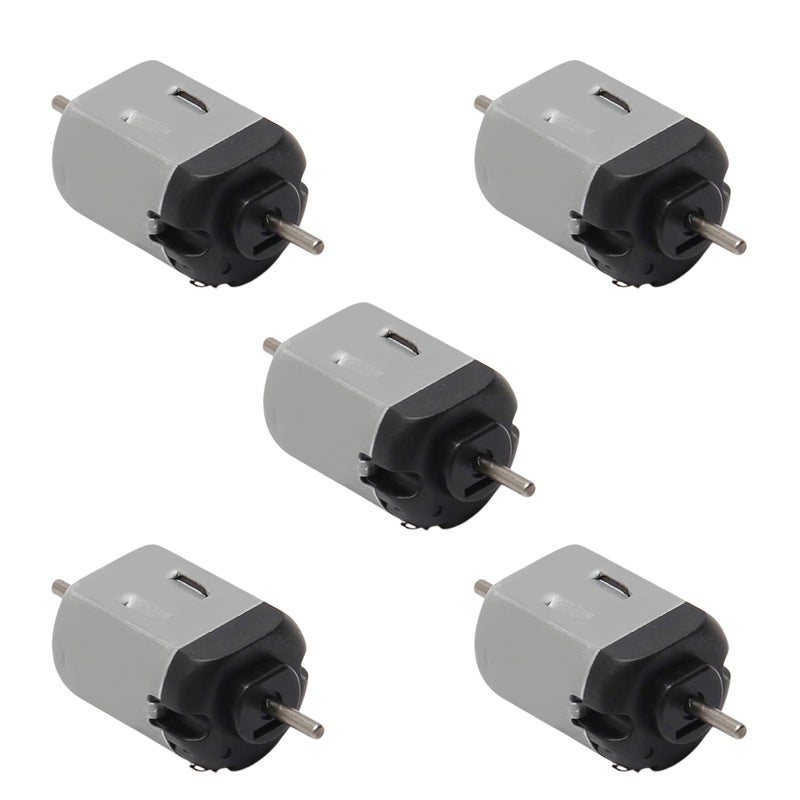 Fielect 5Pcs DC Motor 3V 11000RPM Micro Motor Mini Motor Electric Motor Round Shaft for RC Boat DIY Airplane Toys Model DIY Hobby, 130 Model - Image 1