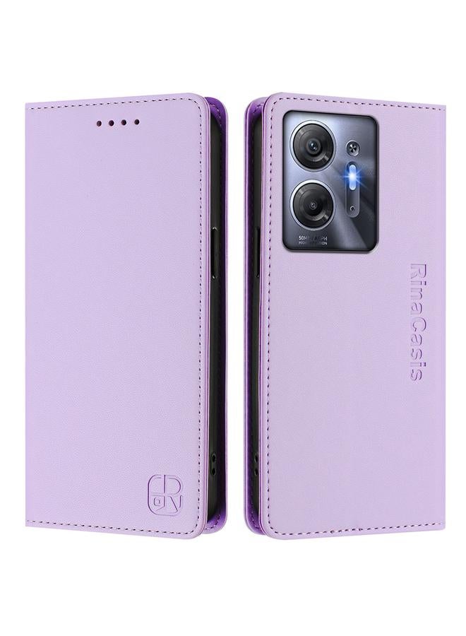 اس-توب جراب لهاتف Infinix Hot 30 5G RC01 جراب هاتف جلدي مزدوج الطي مزود بخاصية الشفط المغناطيسي بتقنية RFID - Image 2