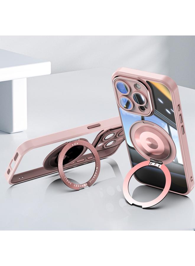 اس-توب جراب لهاتف iPhone 13 Pro مع حامل 360 Magsafe من الأكريليك الهجين المصنوع من مادة TPU - Image 4