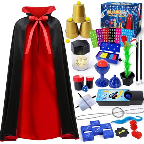 PATIFEED Magic Kit, Magic Set with Magician Costume for Kids Age 6-8, Magic Tricks for Kids Ages 6 7 8 9 10 11 12 Year Old - Image 1