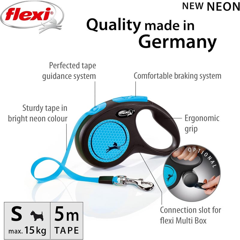 Flexi حزام ليش فليكسى نيو نيون - أزرق صغير - Image 2