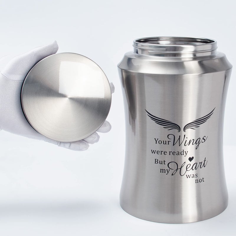 Lines Arte Large Urns For Human Ashes Adult Male Female Up To 220 Lbs Cremation Urns For Adult Ashes Angel Wings Memory Decorative Funeral Burial Urn For Men - Image 4