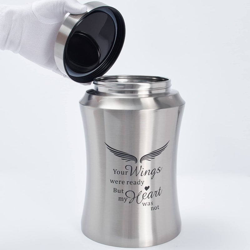 Lines Arte Large Urns For Human Ashes Adult Male Female Up To 220 Lbs Cremation Urns For Adult Ashes Angel Wings Memory Decorative Funeral Burial Urn For Men - Image 5