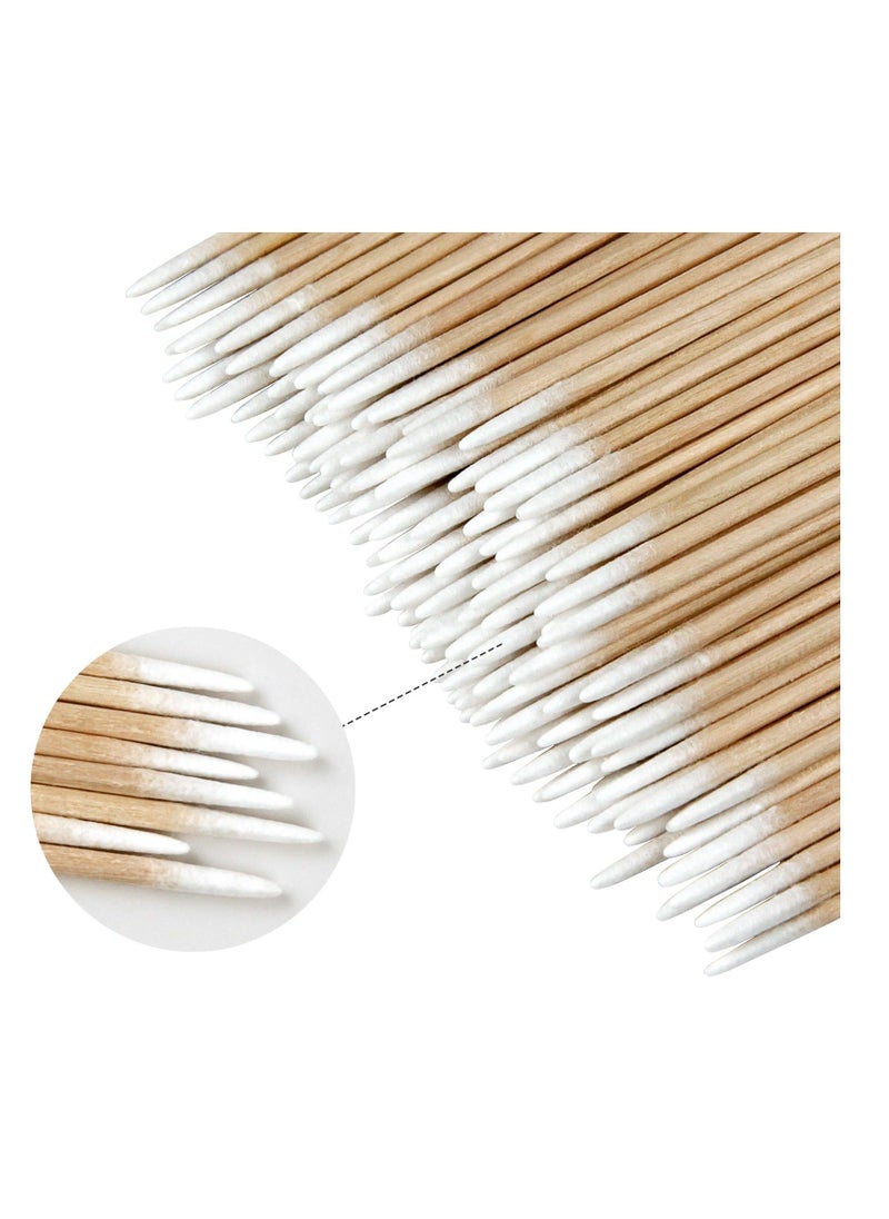Generic - 1000 Pcs Microblading Cotton Swabs, 4 Inch Pointed Cotton Swabs, Eyebrow Tattoo Permanent Supplies, Cotton Sticks Applicator For Correcting Makeup Mistakes, Cleaning Nail Polish, Craft - Image 1