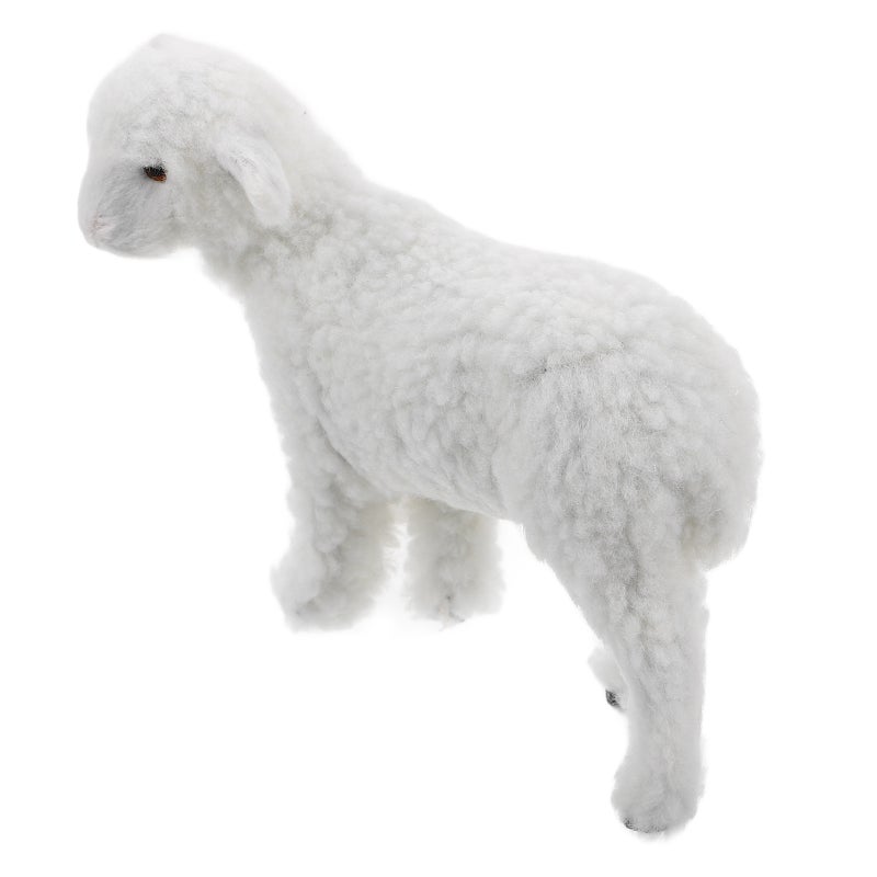 Small Animal Figurine Animal Modeling Decor Plush Sheep Decor Sheep Model Decoration Animal Figure Animal Statue Garden Decor Prop - Image 1