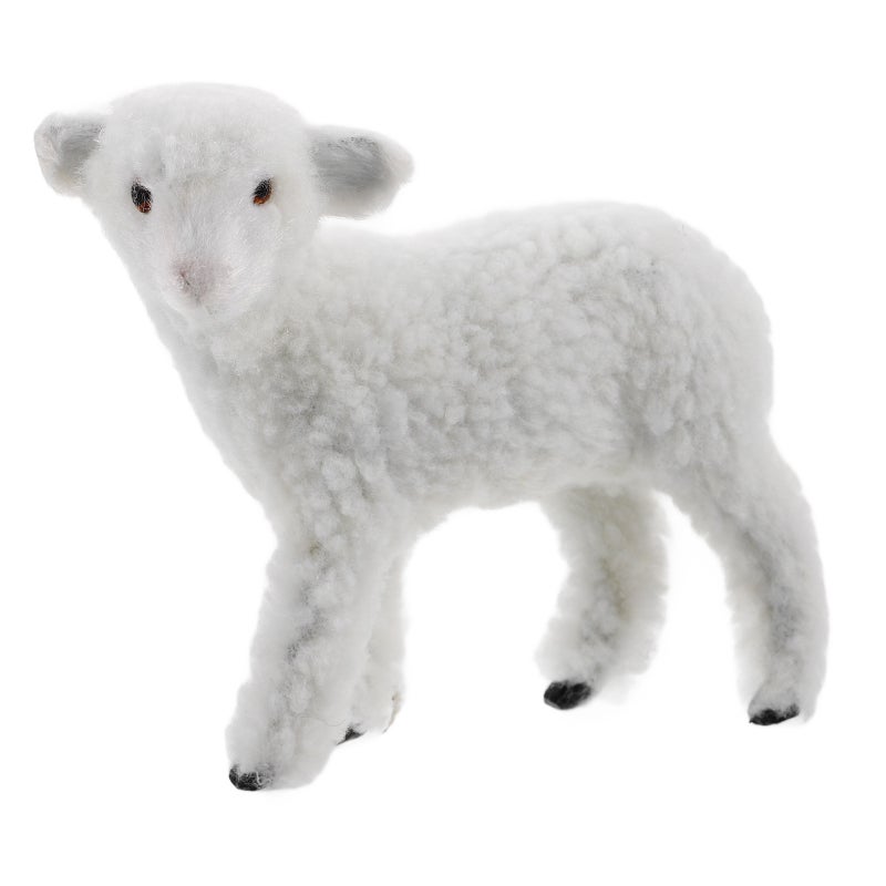 Small Animal Figurine Animal Modeling Decor Plush Sheep Decor Sheep Model Decoration Animal Figure Animal Statue Garden Decor Prop - Image 5