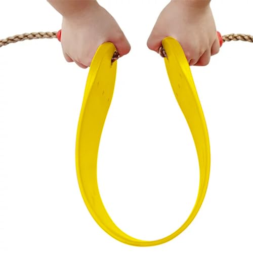 Shopster Replacement Flexible Swing Seat for Kids & Adults - 27 Inches Long Wraparound Outdoor Swing, Non-Slip EVA Material, Non-Toxic, Ideal for Garden Fun - Yellow - Image 5