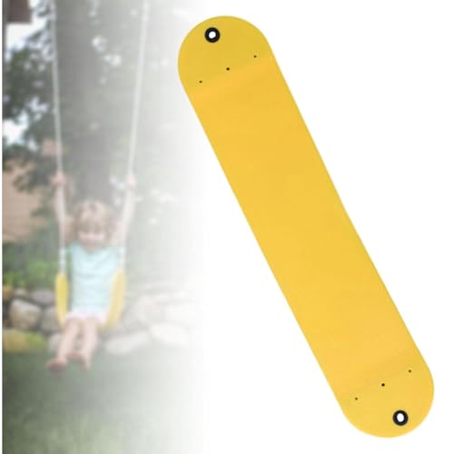 Shopster Replacement Flexible Swing Seat for Kids & Adults - 27 Inches Long Wraparound Outdoor Swing, Non-Slip EVA Material, Non-Toxic, Ideal for Garden Fun - Yellow - Image 1