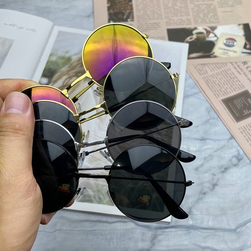 Retro Round Sunglasses Best Man Bridesmaid Sunglasses Wedding Sunglasses Show Performance Cat Glasses - Image 4