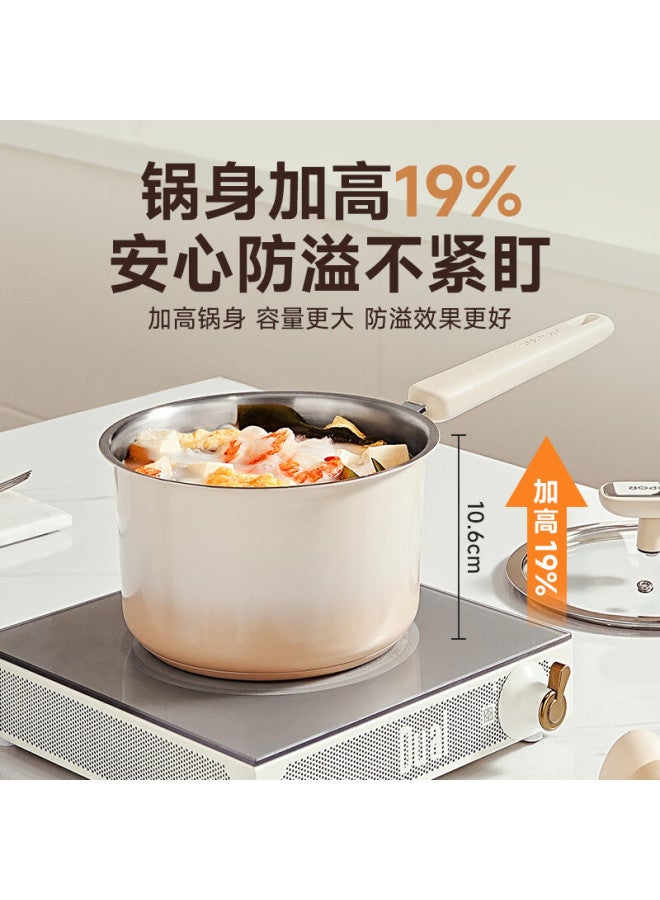 Supor Small Milk Pot, 316 Food Grade Stainless Steel Ceramic Non-stick Milk Pot, Baby Food Cooking Noodle Soup Hot Milk Pot, 18cm - Image 5
