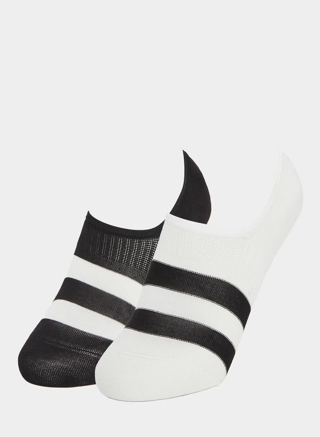 ستايلي جوارب بطانة حذاء مخططة عبوة من - Image 1