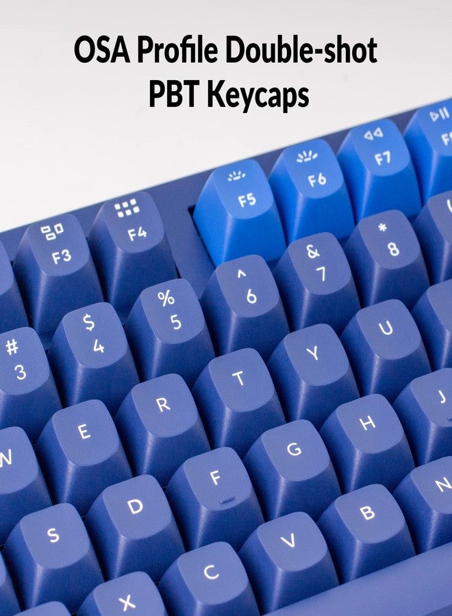 Keychron Q3 RGB Tenkeyless Layout 87-Key QMK/VIA Programmable Macro Hot-swappable Wired Custom Mechanical Keyboard with Gateron G Pro Red Switch Double Gasket Compatible with Mac Windows Linux(Blue) - Image 4