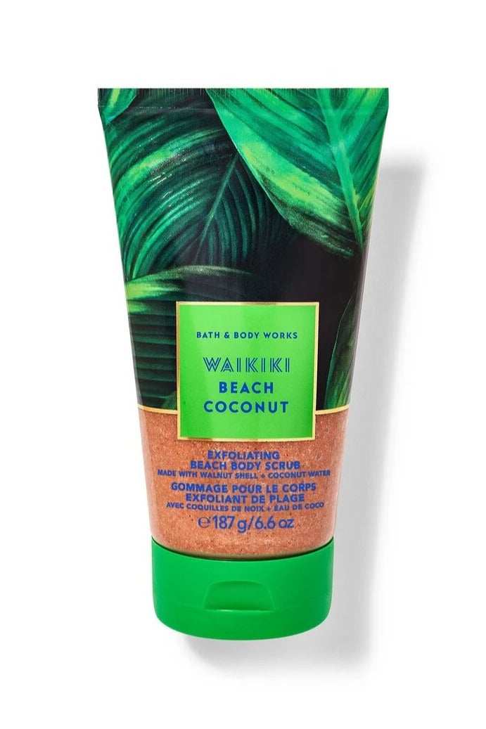 باث آند بودي وركس Waikiki Beach Coconut Exfoliating Glow Body Scrub 187g