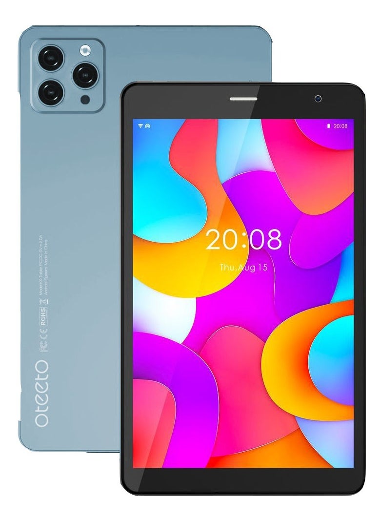 Oteeto - Oteeto K9 5G Android Tablet With 8.0 Inch Display 8GB RAM 512 GB ROM and 5000 mAh Battery Blue - Image 1