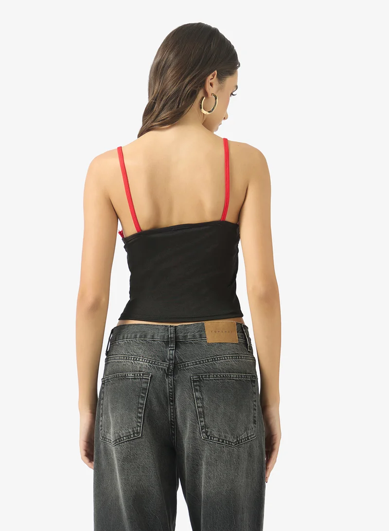 Ginger Lace Detail Cami Tank Top