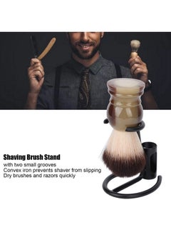 ZJchao Razor Holder Stand Nonslip Quick Drying Practical Matte Black Metal Shaver Hanger Shaving Brush Stand  - Image 3