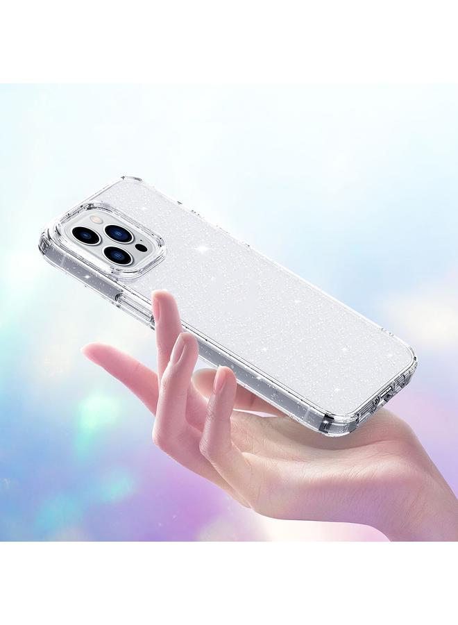 S-TOP Case For iPhone 14 Plus Crystal Clear Glitter Airbag Phone Case - Image 4