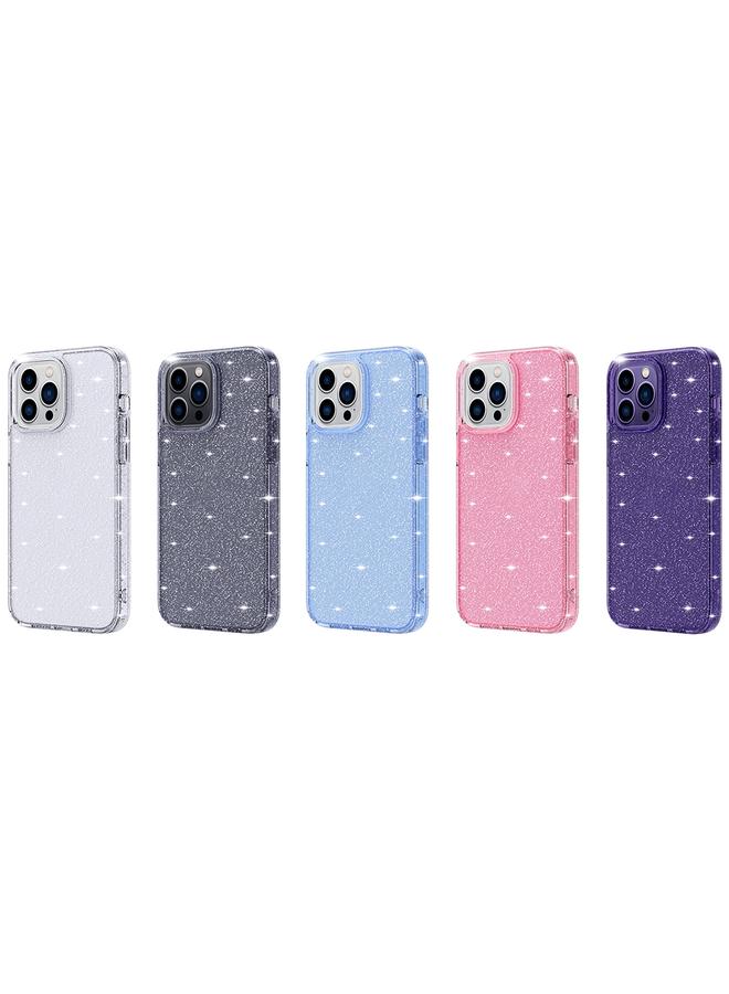 S-TOP Case For iPhone 14 Plus Crystal Clear Glitter Airbag Phone Case - Image 2