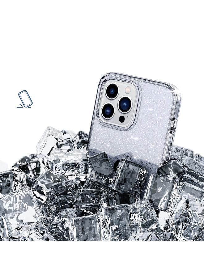 S-TOP Case For iPhone 14 Plus Crystal Clear Glitter Airbag Phone Case - Image 5