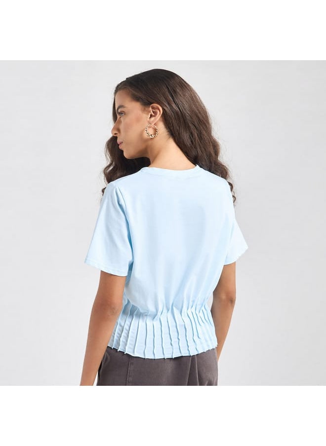 FAV Printed T-shirt with Pintuck Detail  - Image 3
