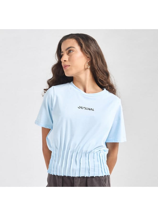 FAV Printed T-shirt with Pintuck Detail  - Image 1