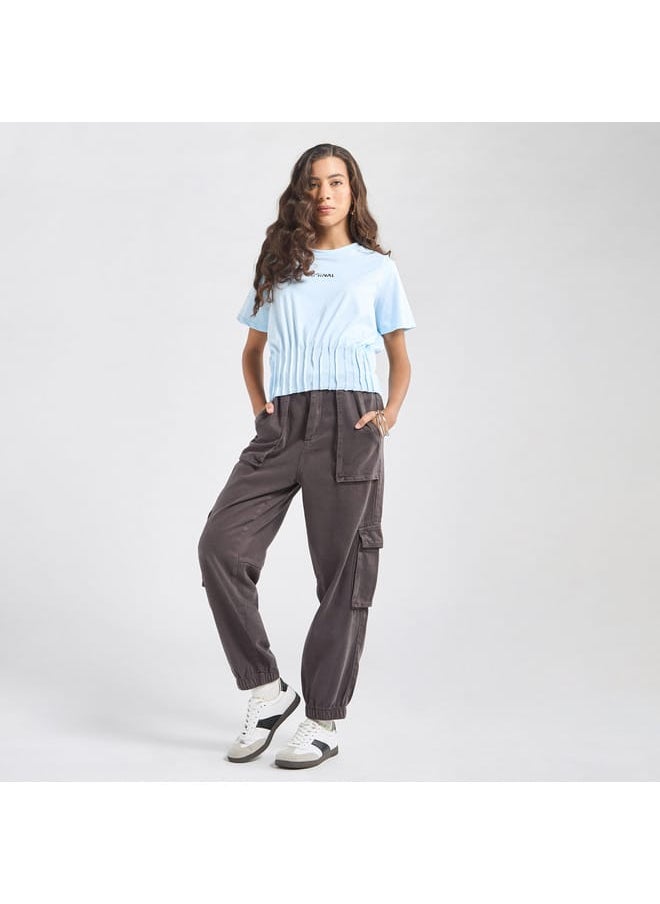 FAV Printed T-shirt with Pintuck Detail  - Image 2