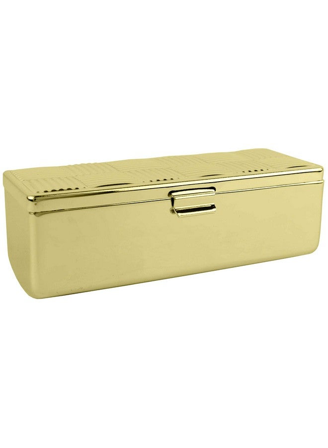 ستيفاني إمبورتس مجموعة من علبتي أحمر شفاه مستطيلتين عتيقتين من ستيفاني إمبورتس مع مرآة زجاجية (مربعات ذهبية) - Image 5