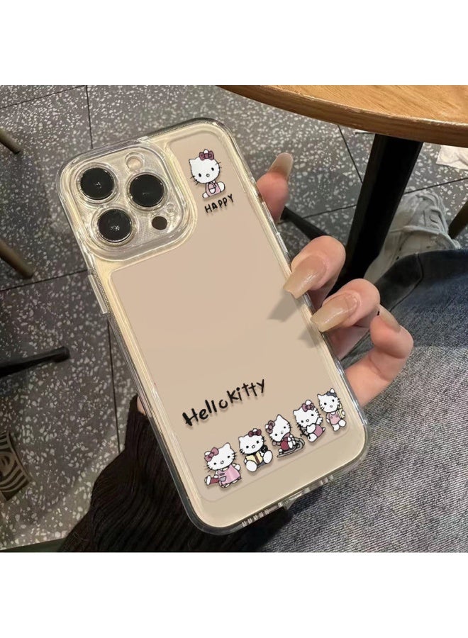 Cute Simple Transparent Hello Kitty Phone Case for iPhone Series - Image 4