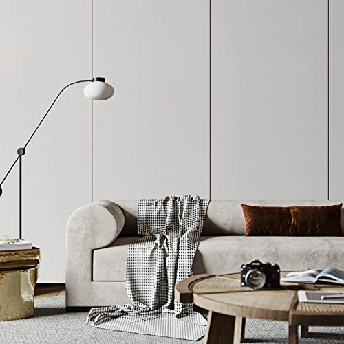 LOVADA Peel and Stick Wallpaper Rice White Silk Wall Paper - 15.7 x 98 Inch Self Adhesive Wallpaper Peel and Stick, Easy to Paste Wall Contact Paper for Stand Liner, Table and Door Makeover Decor - Image 3