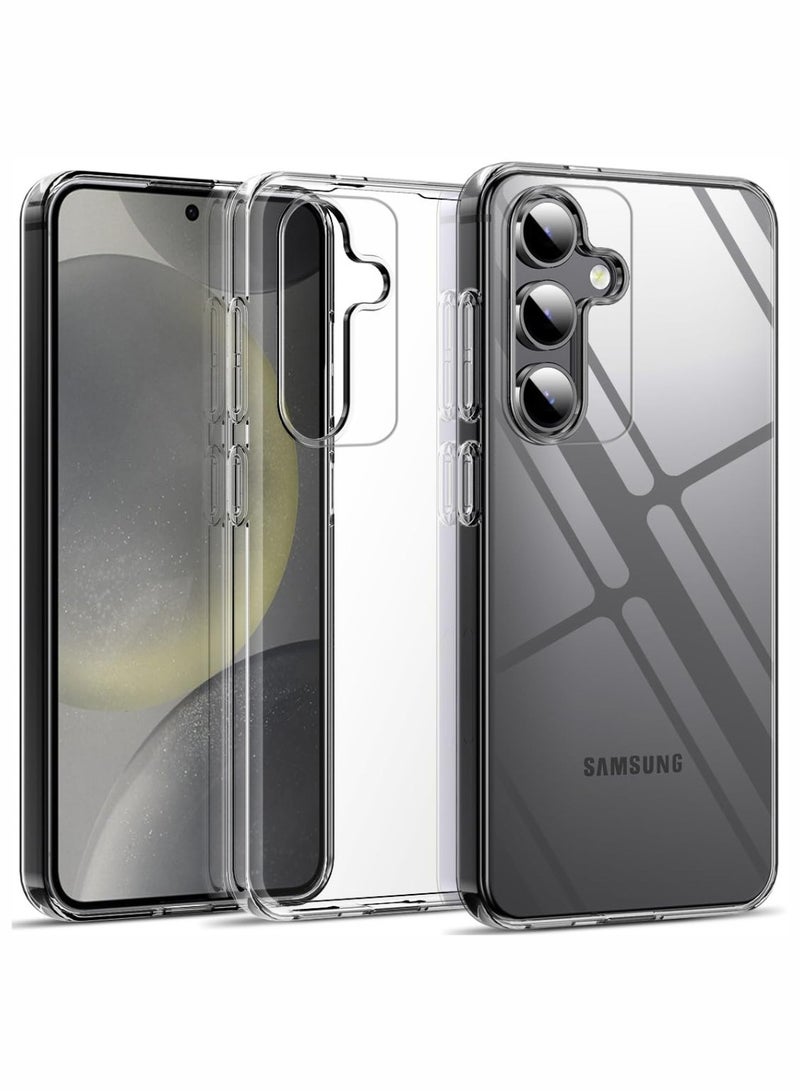 Techie Samsung Galaxy S24 Plus 6.7 Inch 2024 TPU Soft Corner Ultra Slim Clear Case Shockproof Anti Fingerprint Transparent Protective Back Cover - Image 1