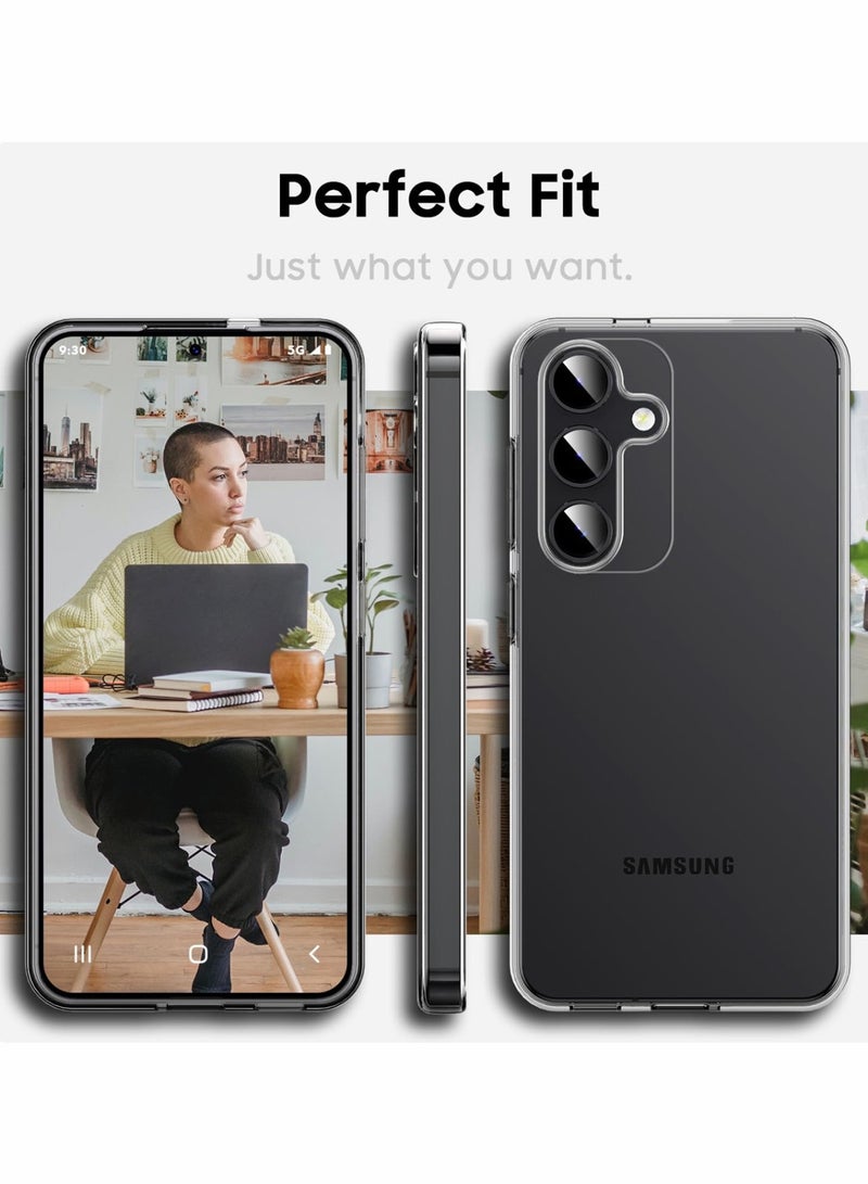 Techie Samsung Galaxy S24 Plus 6.7 Inch 2024 TPU Soft Corner Ultra Slim Clear Case Shockproof Anti Fingerprint Transparent Protective Back Cover - Image 3