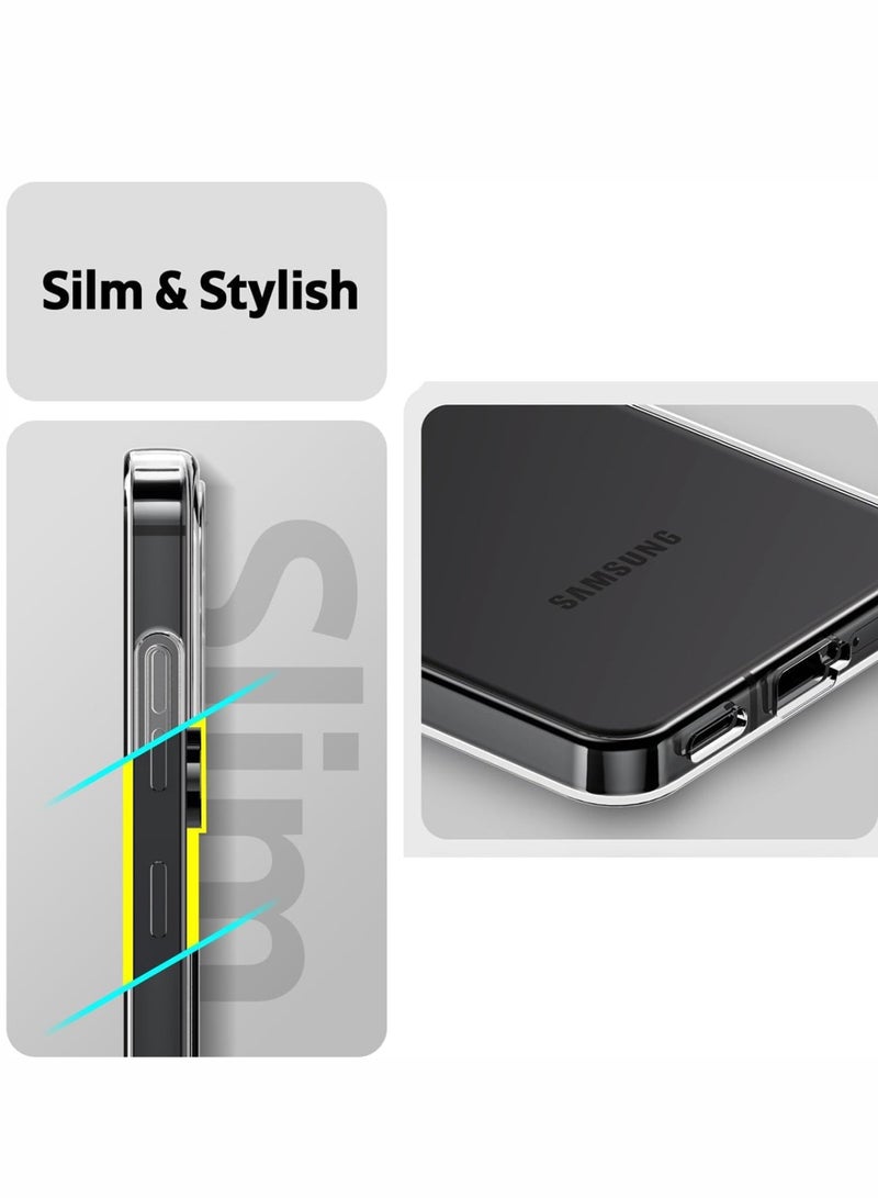Techie Samsung Galaxy S24 Plus 6.7 Inch 2024 TPU Soft Corner Ultra Slim Clear Case Shockproof Anti Fingerprint Transparent Protective Back Cover - Image 4