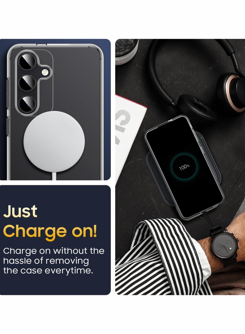 Techie Samsung Galaxy S24 Plus 6.7 Inch 2024 TPU Soft Corner Ultra Slim Clear Case Shockproof Anti Fingerprint Transparent Protective Back Cover - Image 5